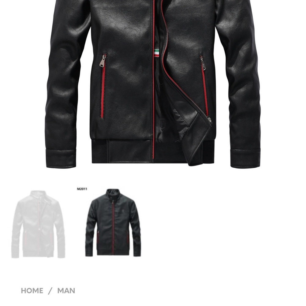 Men's Black Leather Jacket